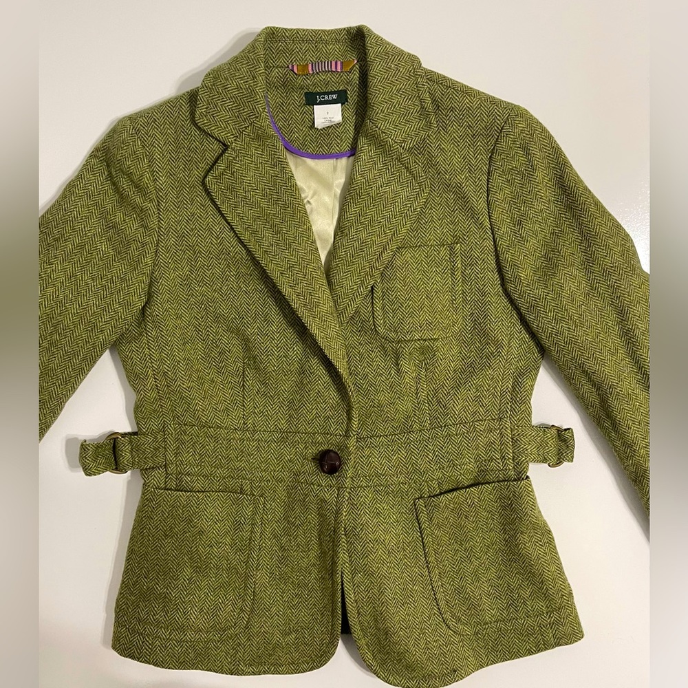 Vintage J. Crew Robert Noble “Scottish Cloth” Wool Blazer, Sz 2